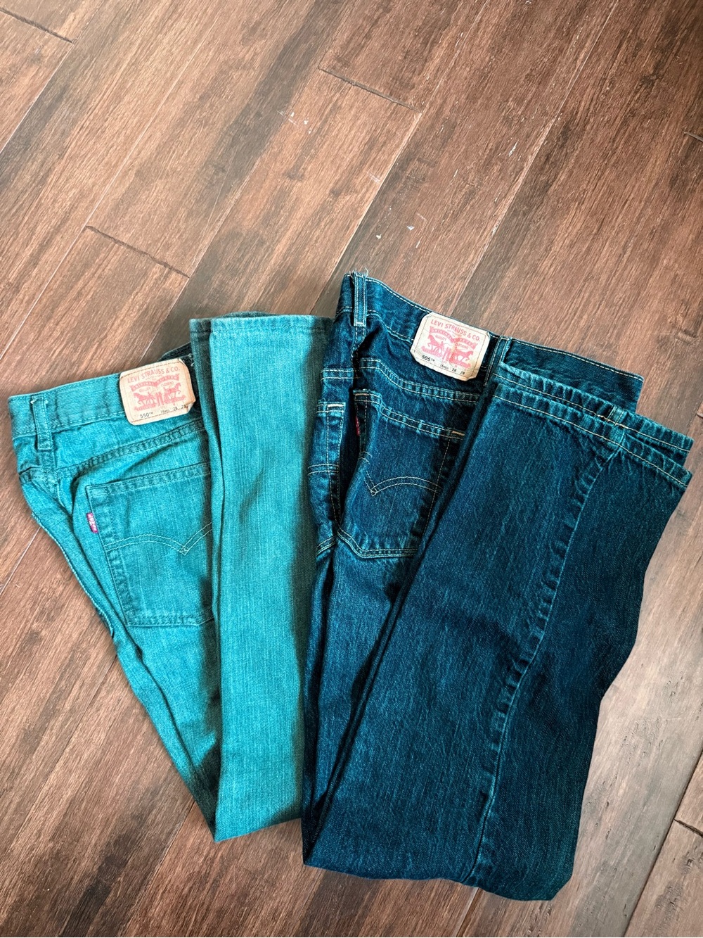 Levi's Jeans Set — Grey & Blue Denim